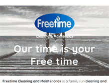 Tablet Screenshot of freetimecleaning.co.uk